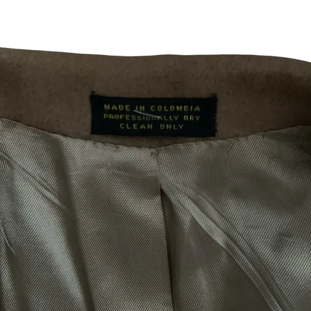 Robert Stock Men’s Wool Sport Coat Blazer Size 44L Tan Camel Brown